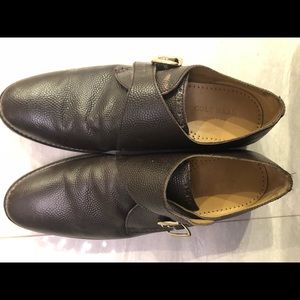Cole haan brown men’s monk strap dress loafers